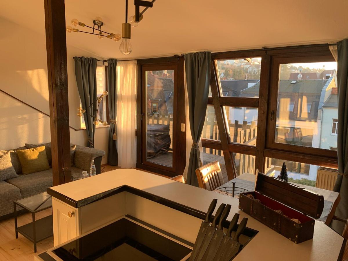 Apartment Skyline Of Jena, Luxurioes, Einzigartig, Free Wifi, Parkplatz, Klimatisiert, Zentral 외부 사진